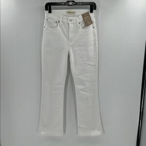 Madewell Women's Mid-Rise Kick Out Jeans - White - 26 - New with tags